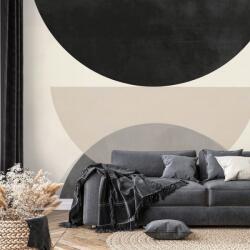 Dovido Tapet semicercuri geometrice alb-negru - 539x363