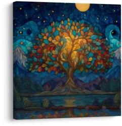Dovido Tablou noapte magică și arborele vieții - 70x70