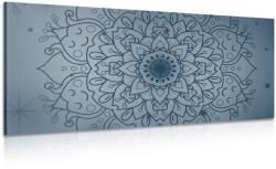 Dovido Tablou floare albastră închisă de Mandala - 60x30