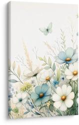 Dovido Tablou flori de câmp cu fluturi - 40x60