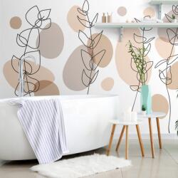 Dovido Tapet detaliul plantelor minimaliste - 392x264