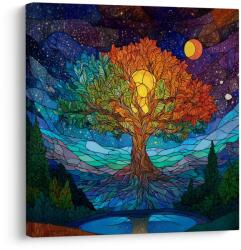 Dovido Tablou arborele vieții mistic în munți - 40x40