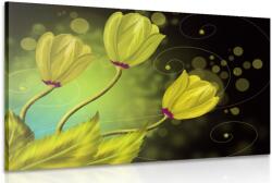Dovido Tablou flori din aur - 150x100