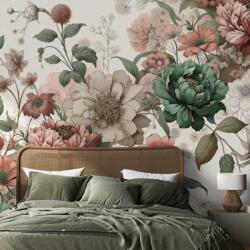 Dovido Tapet autoadeziv flori vintage pastelate - 147x270