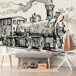 Dovido Tapet trenul în design retro - 147x99