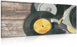 Dovido Tablou discuri vechi de gramofon - 80x40