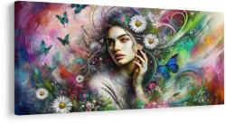 Dovido Tablou fată în paradisul floral - 200x100