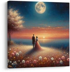 Dovido Tablou plimbare romantică printre flori - 20x20