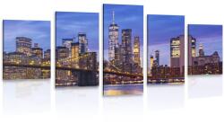 Dovido Tablou 5-piese pod din Brooklyn - 150x75