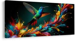 Dovido Tablou colibri și explozie de culori - 100x50