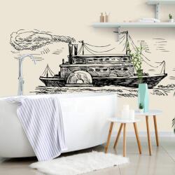 Dovido Tapet autoadeziv navă spectaculoasă în design retro - 147x99