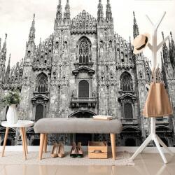 Dovido Fototapet catedrala din Milano în alb-negru - 147x99