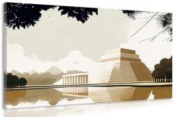 Dovido Tablou piramida Maya - 30x20