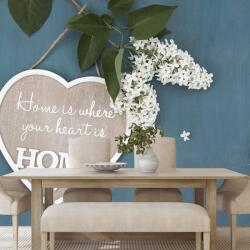 Dovido Fototapet autoadeziv inima cu citat - Home is where your heart is - 539x363