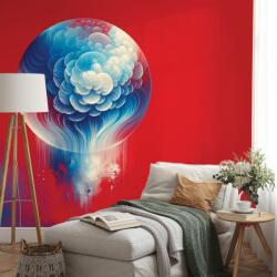 Dovido Tapet meduză abstractă albastru-roșu - 294x270