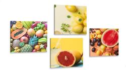 Dovido Set tablouri fructe variate - 4x 40x40