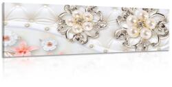 Dovido Tablou bijuterii cu model floral - 150x50