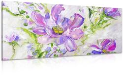 Dovido Tablou florile moderne de vară pictate - 200x100
