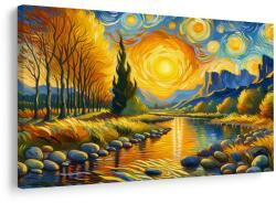 Dovido Tablou soarele deasupra râului - 40x30