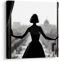 Dovido Tablou farmecul eleganței alb-negru - 30x30
