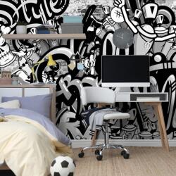 Dovido Tapet autoadeziv graffiti street atr gri - 147x99