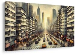 Dovido Tablou stradă urbană la apus - 60x40