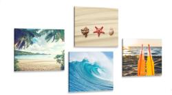 Dovido Set tablouri concediu la mare - 4x 60x60