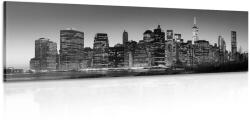 Dovido Tablou centrul New Yorkului alb-negru - 135x45