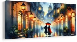Dovido Tablou alee luminată de felinare - 80x40
