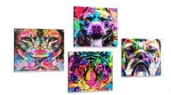 Dovido Set tablouri în stilul interesant pop art - 4x 40x40