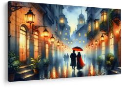 Dovido Tablou plimbare romantică prin oraș ploios - 40x30