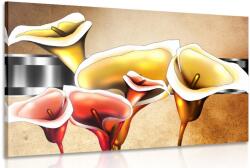 Dovido Tablou flori calla lilly elegante - 150x100
