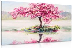 Dovido Tablou cireș oriental în design roz - 40x30