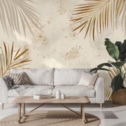 Dovido Tapet frunze de palmier aurii pe bej - 147x99 - dovido - 143,11 RON