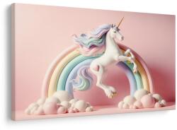 Dovido Tablou unicorn magic cu curcubeu - 120x80