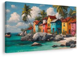 Dovido Tablou farmecul unui sat caraibian - 90x60
