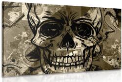 Dovido Tablou craniu în design sepia - 30x20