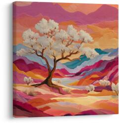 Dovido Tablou arborele vieții pitoresc pe dealuri - 70x70