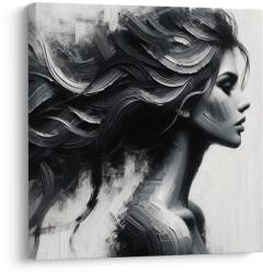 Dovido Tablou eleganța frumuseții alb-negru - 40x40