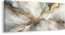 Dovido Tablou abstract energie aurie - 140x70