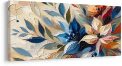 Dovido Tablou compoziție florală abstractă - 120x60