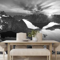 Dovido Fototapet panorama montană în design alb-negru - 441x297