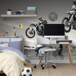 Dovido Fototapet motocicliști în design alb-negru - 294x270