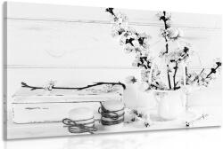 Dovido Tablou natura moartă rusticală în design alb-negru - 30x20