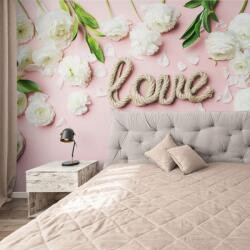 Dovido Fototapet cu inscripție Love în design romantic - 490x330