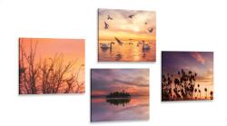 Dovido Set tablouri natura în design romantic - 4x 60x60