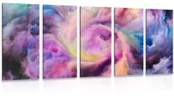 Dovido Tablou 5-piese spirala colorată - 100x50