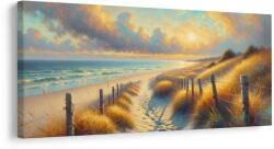 Dovido Tablou coastă în lumină caldă - 60x30