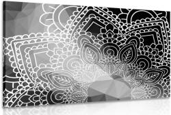 Dovido Tablou elemente ale Mandalei alb-negru - 90x60