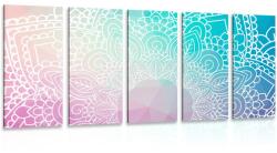 Dovido Tablou 5-piese elementele de Mandala - 150x75